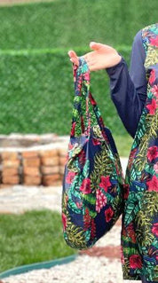 Tropical Burkini Swimsuit Set