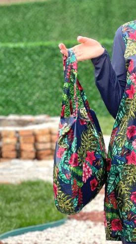 Tropical Burkini Swimsuit Set