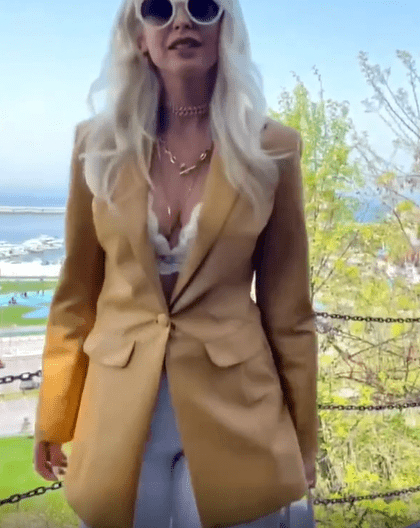 Camel Leather Blazer - Bonita Style