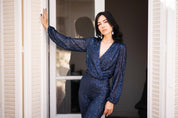 Midnight Glitter Party Jumpsuit