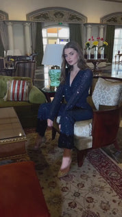 Midnight Glitter Party Jumpsuit